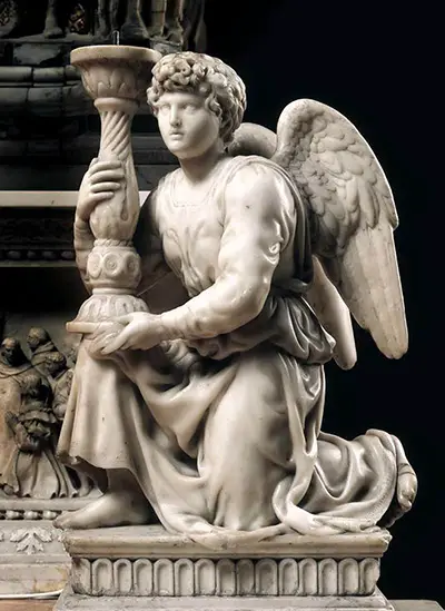 Leuchtertragender Engel Michelangelo
